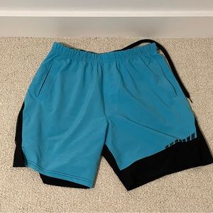 Virus, Men’s workout shorts, unlined, Size Medium